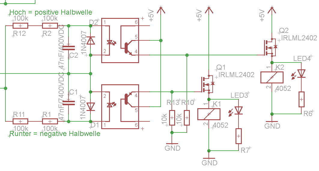 Jalousie hoch/runter über eine Ader - Mikrocontroller.net