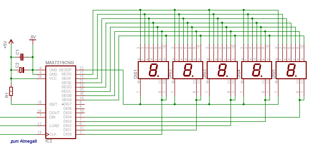 7 Segment Anzeige Decoder