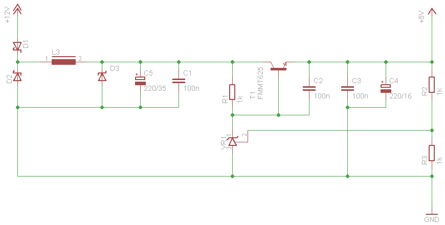 Spannungsteiler für 12V und 5V selber bauen - simpler Schaltplan