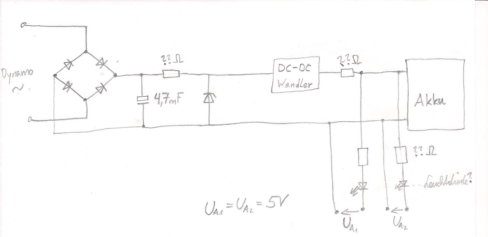 fahrrad dynamo mit 1 kabel und 2 kabel unterschied