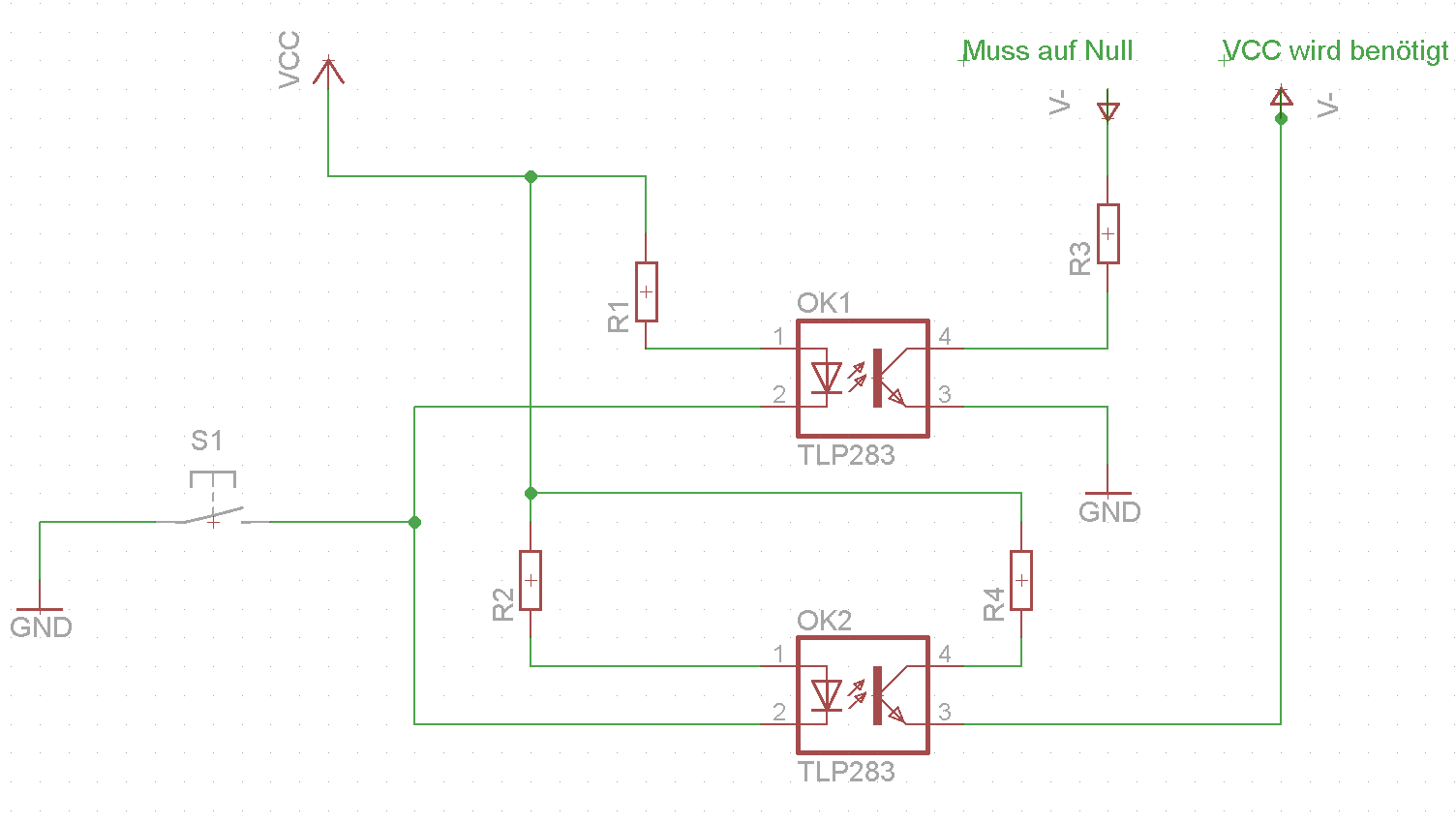 Schaltung mit Optokoppler - Mikrocontroller.net