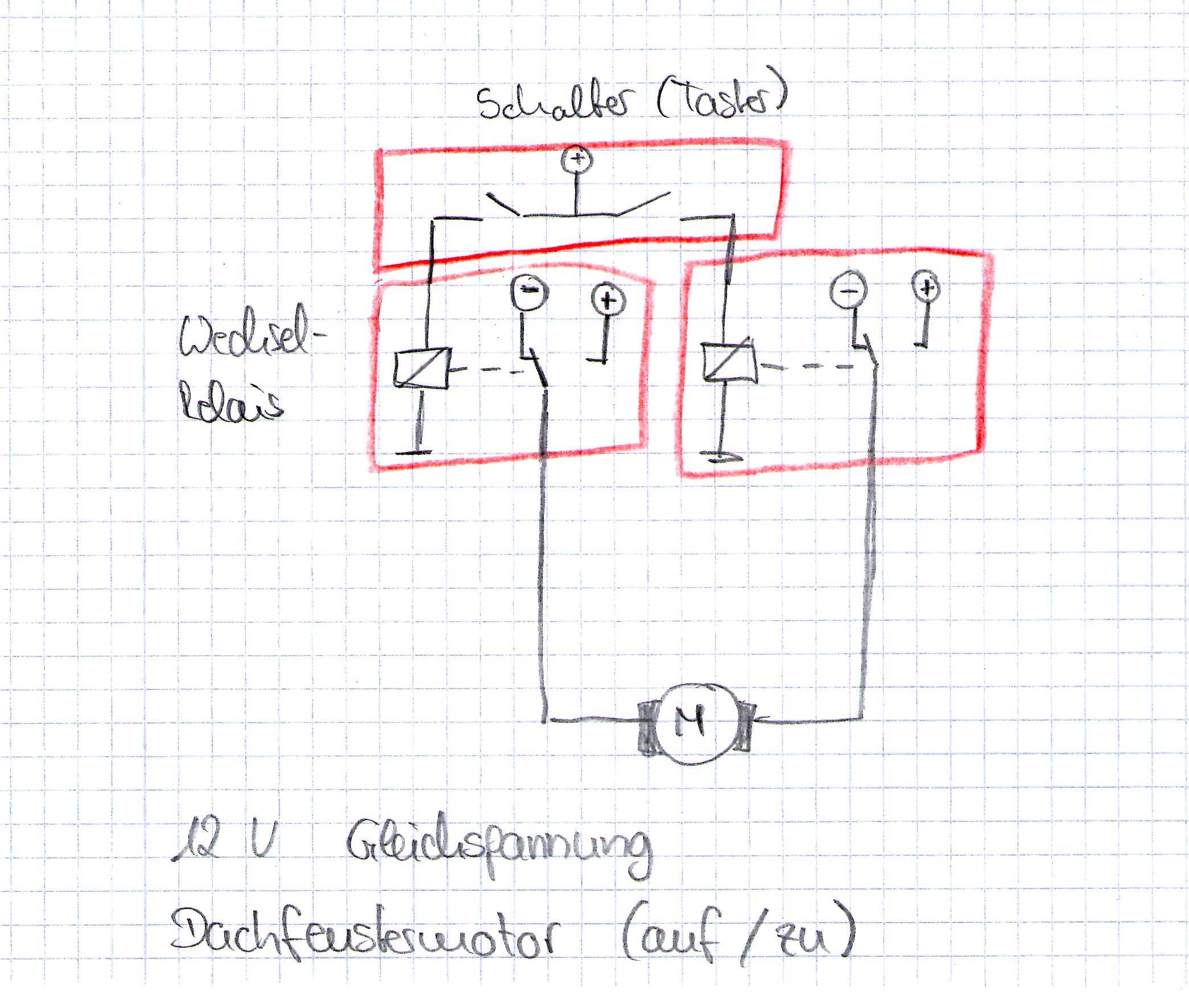 Relais Schaltplan 5 Polig