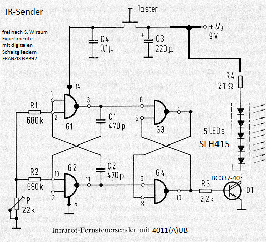 Schaltplan Ir Sender Empfanger - Wiring Diagram