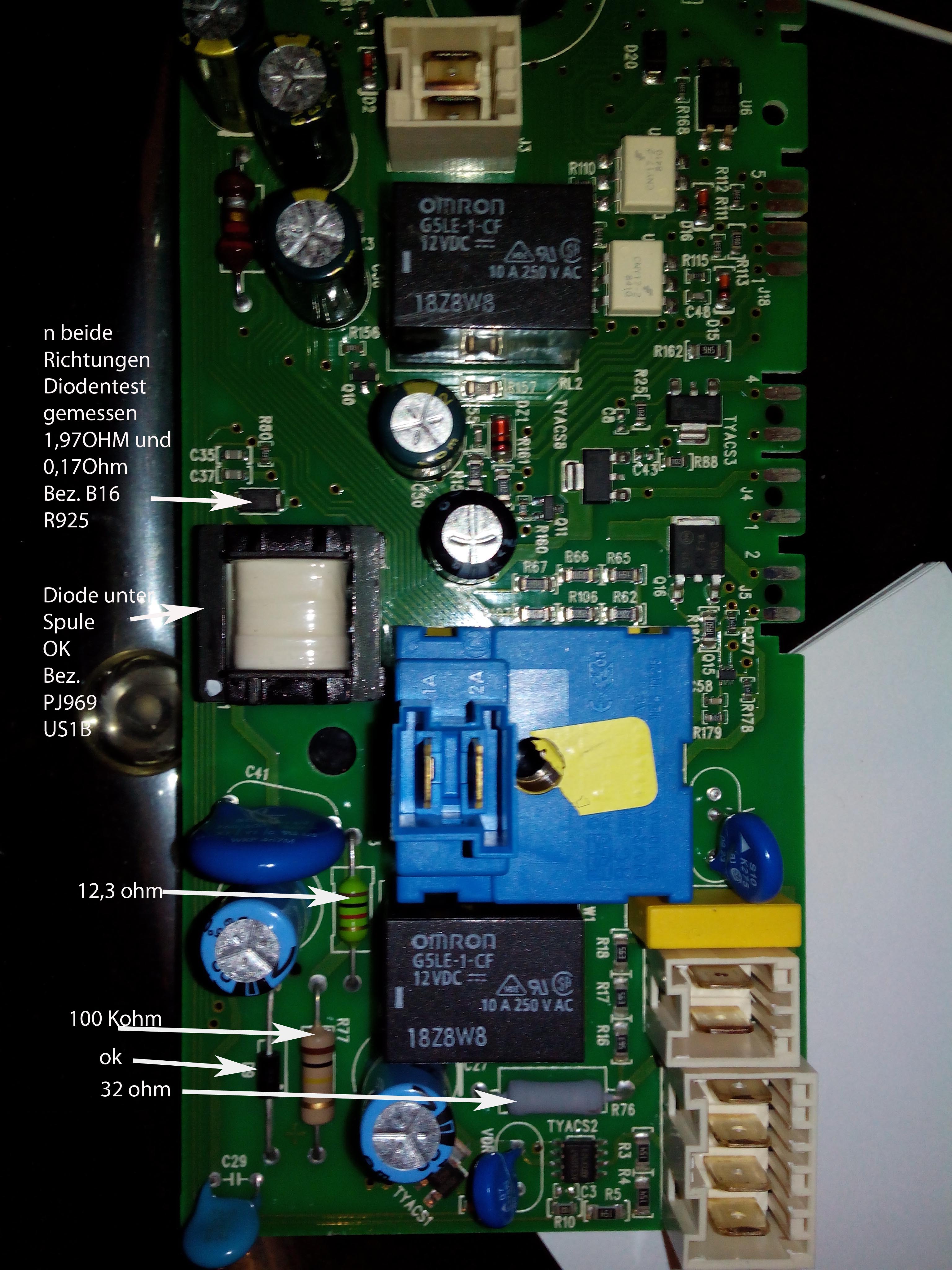 Reparatur der Elektronik Leistungselektronik für AEG Trockner und Waschmaschinen 