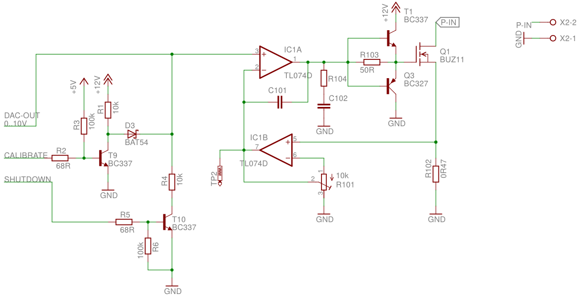 Spannungsgesteuerte Elektronische Last Mikrocontroller Net