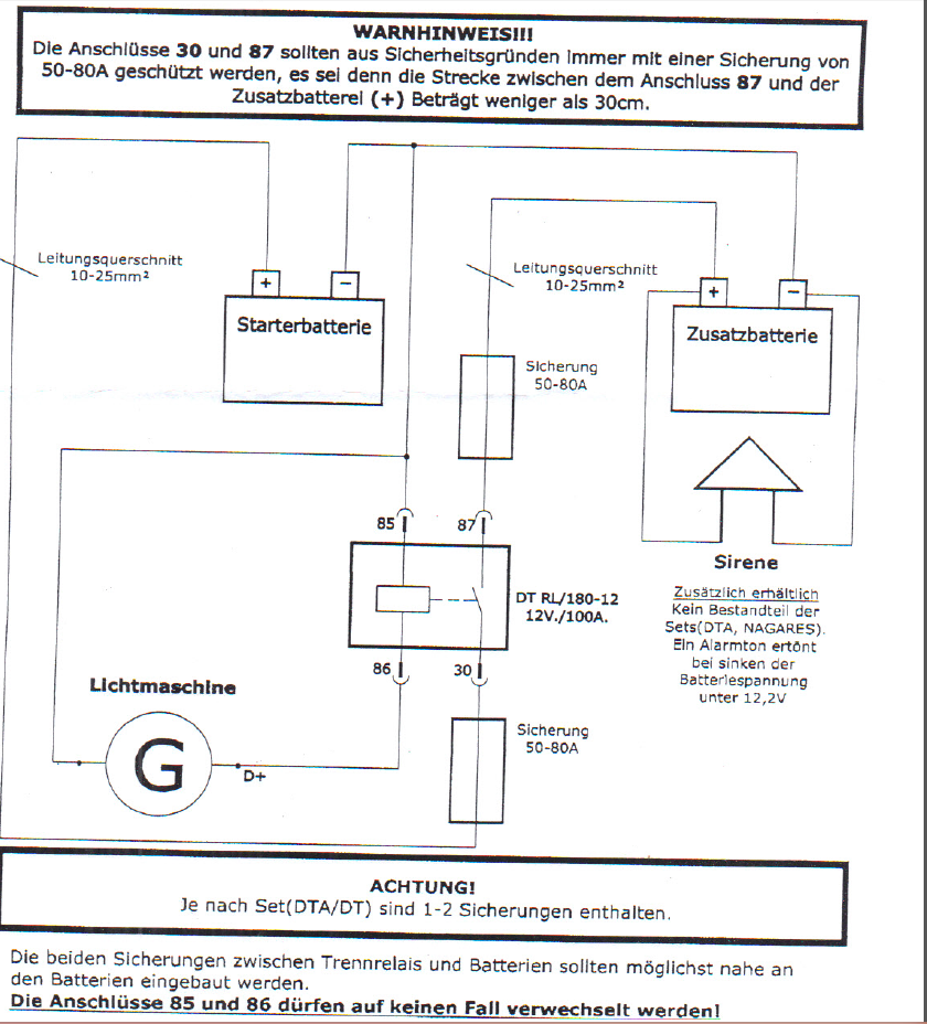 Batterie Trennrelais 12v Schaltplan Wiring Diagram