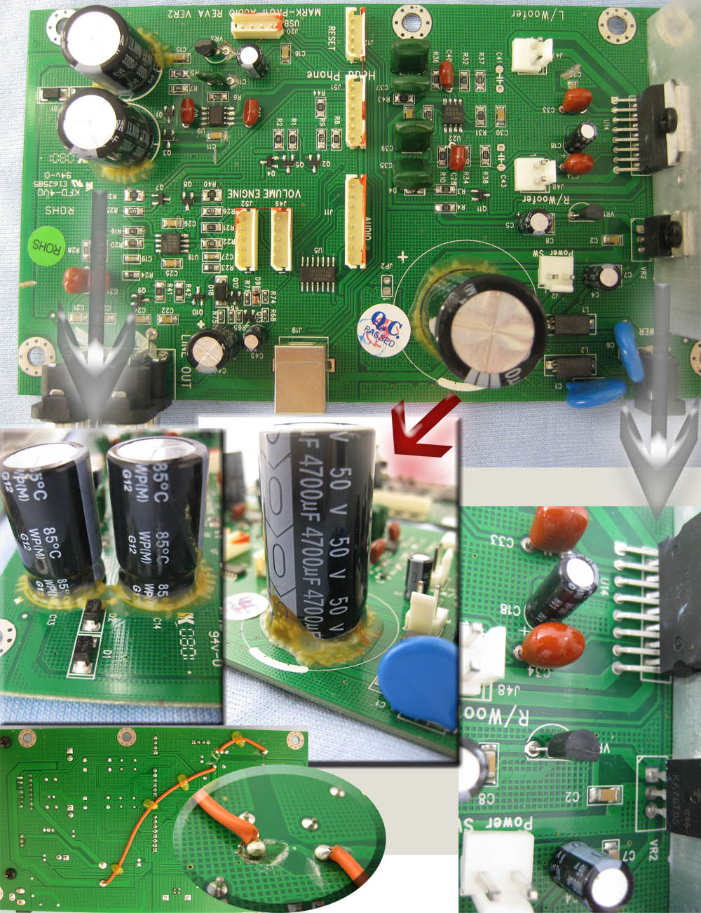 Fehler Auf Hauptplatine Kondensator Defekt Mikrocontroller Net
