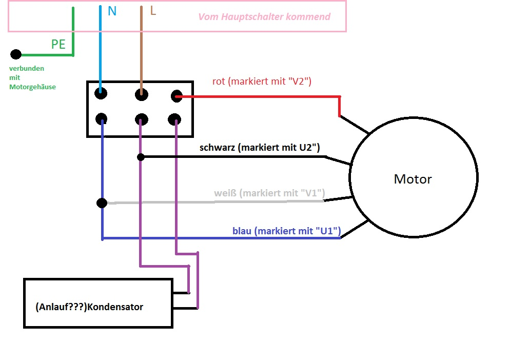 Drehzahlsteuerung für 230V Bandsäge - Mikrocontroller.net des co phase converter wiring diagram 