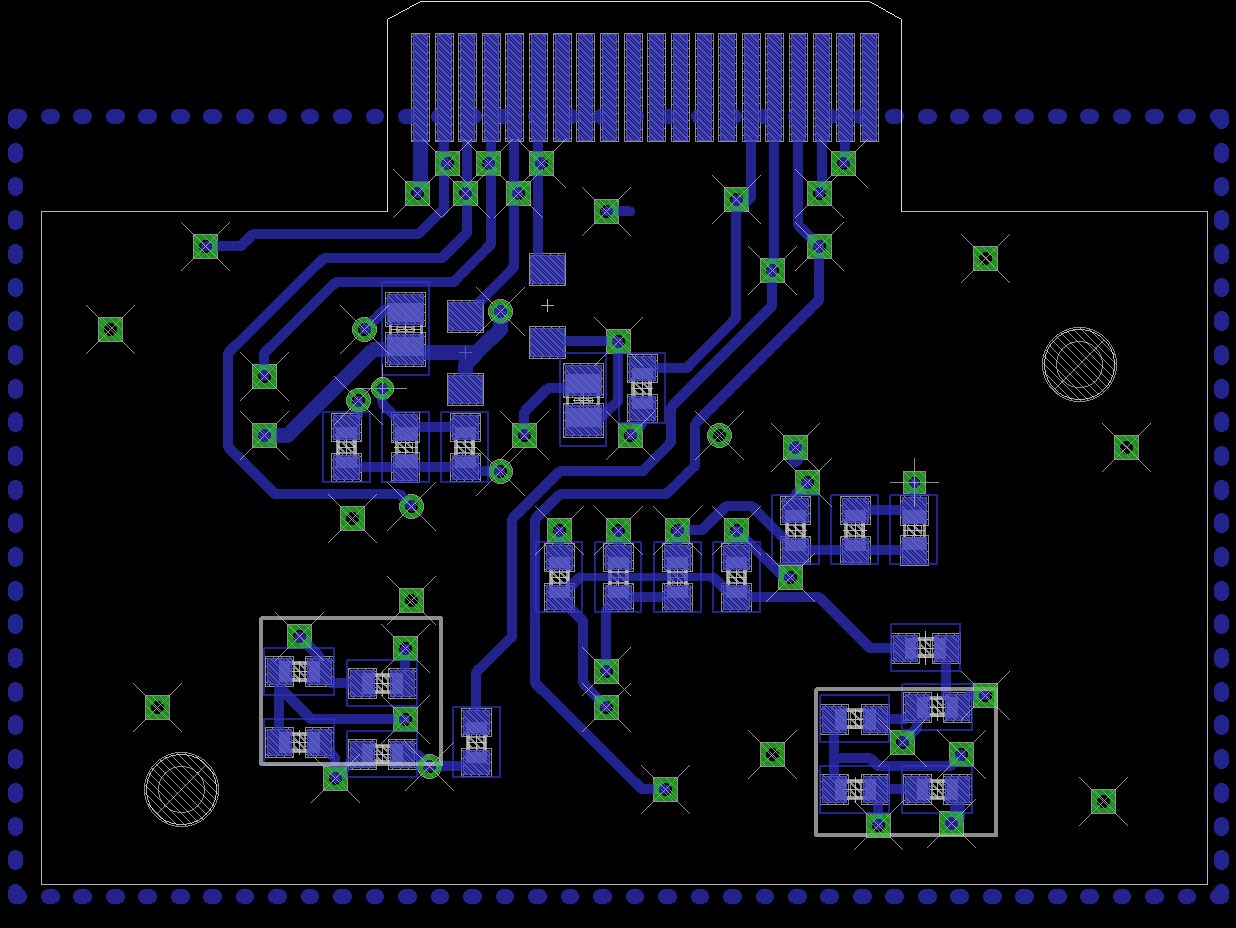 Layout fertig. Schaltplan einfach, Layout wirrwar ...