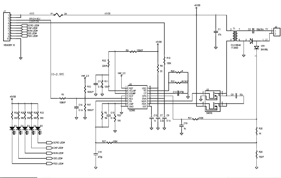 Ccfl Inverter Schaltplan