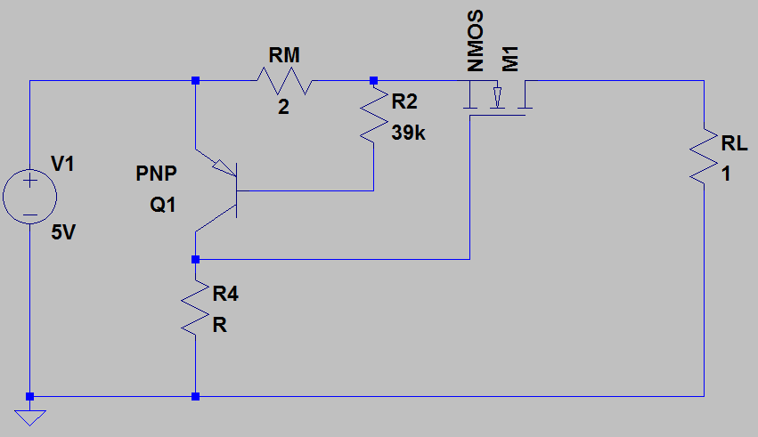 Strombegrenzung mit Transistor 