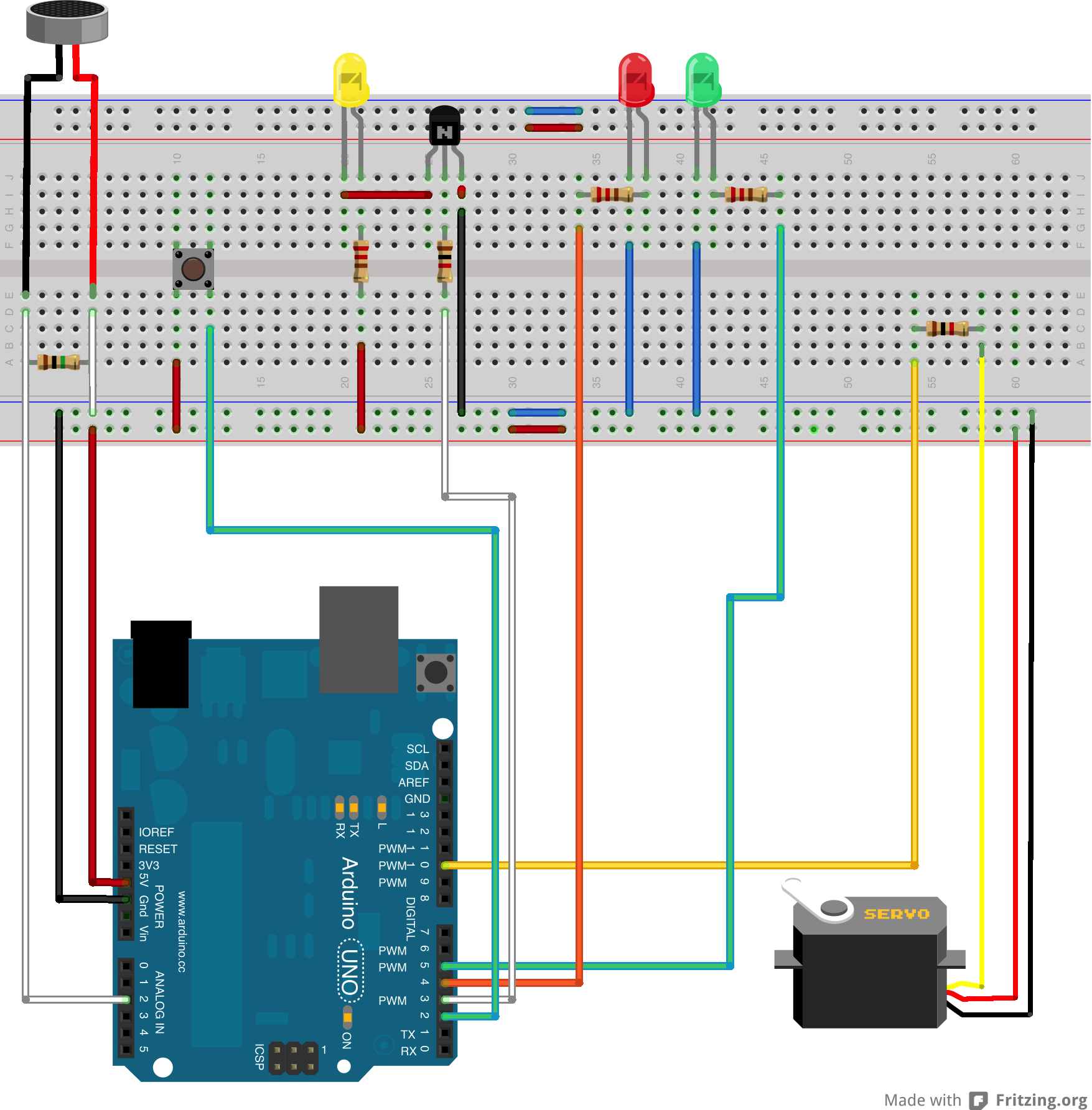 Arduino UNO - Klopfzeichen-Schaltung funktioniert nicht ...