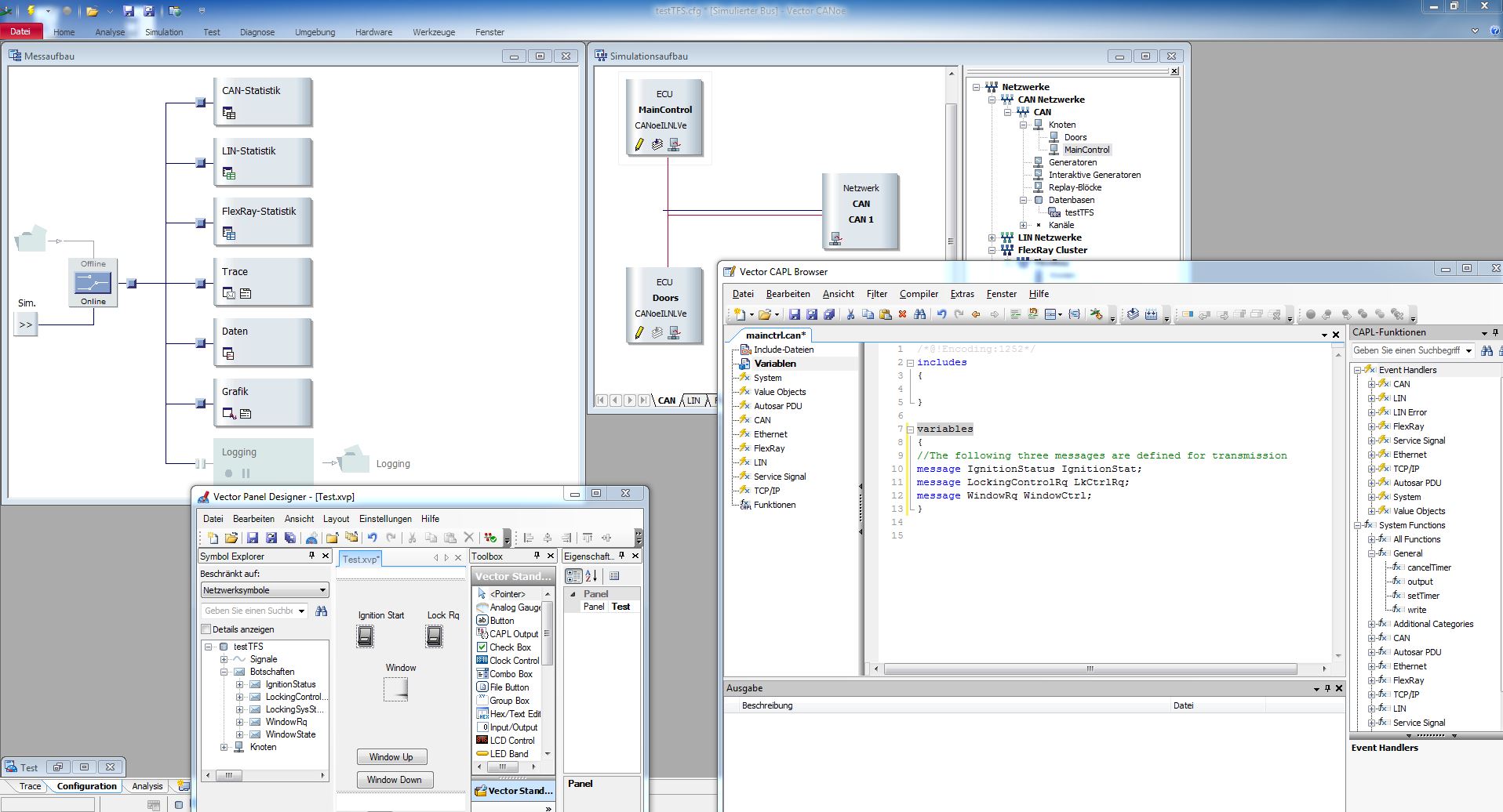 CANoe Tutorial Frage Programming Node behavior