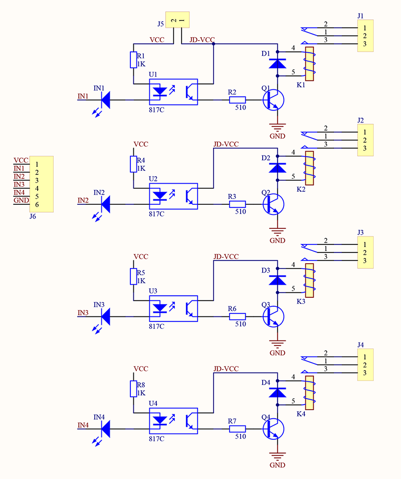 Arduino UNO an 4fach Relais - Mikrocontroller.net