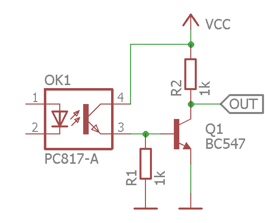 phototransistor with speed-up circuit