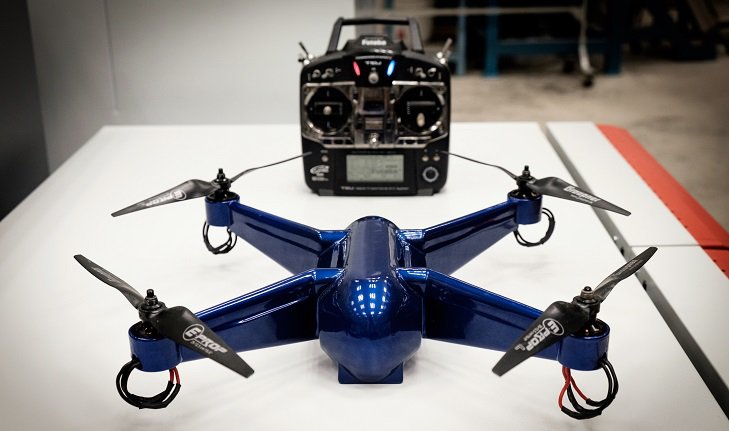 Die 3D-gedruckte Drohne. Bild von Nanyang Technological University