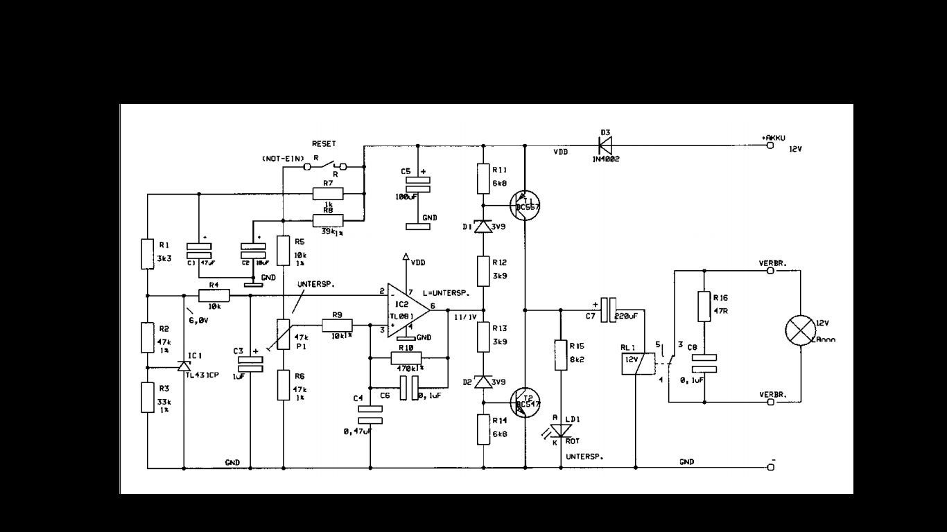 12V Tiefentladeschutz ohne Eigenverbrauch 