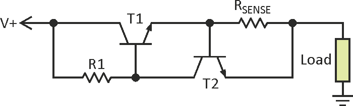 Strombegrenzung für 24V / 200mA 