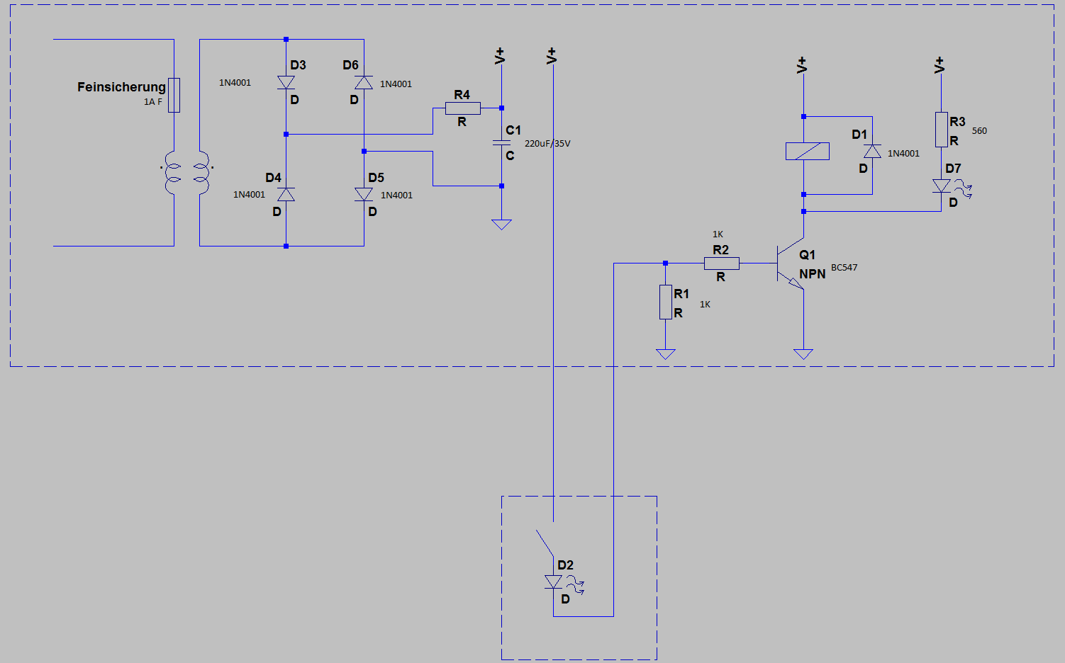 Wandler für 220V AC auf 12V AC selber bauen 