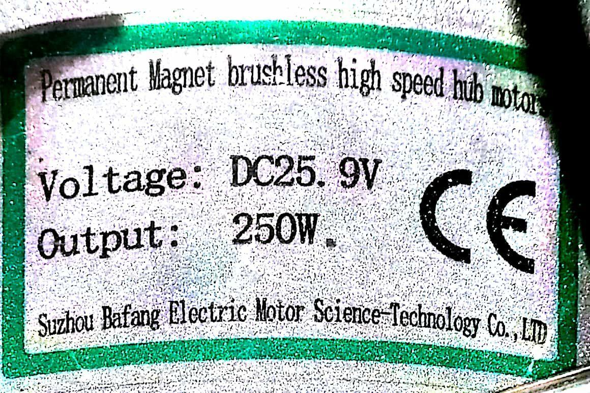 L-faster 250W Nabenmotor Vorderrad bürstenloser Controller für E