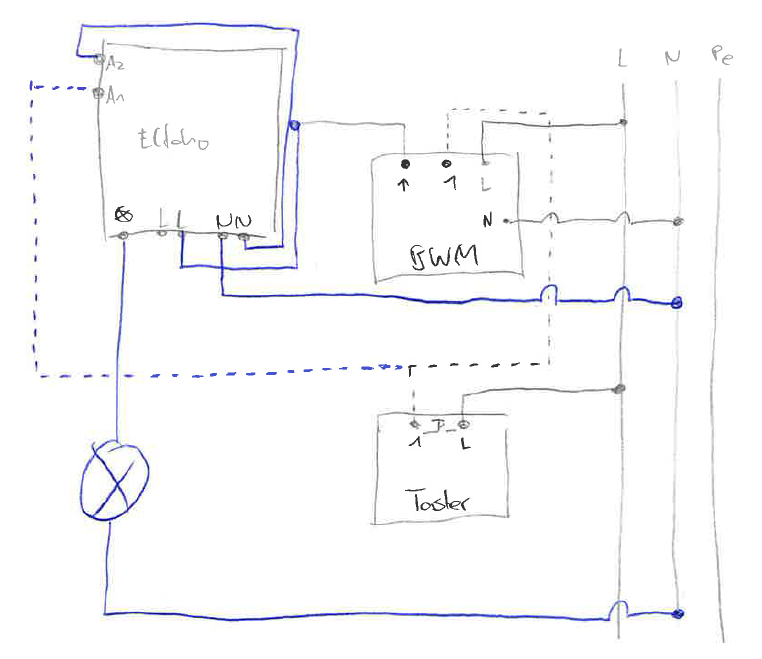 Schaltplan Tastdimmer Wechselschaltung - Wiring Diagram