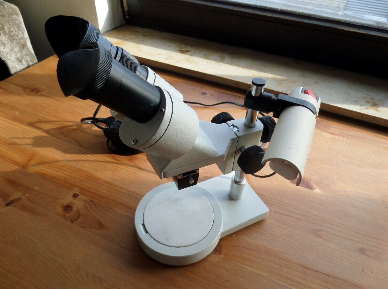 40X/80X Binokular Stereo Mikroskop Schulen Profimikroskop 4X Objektiv mit Lampe 
