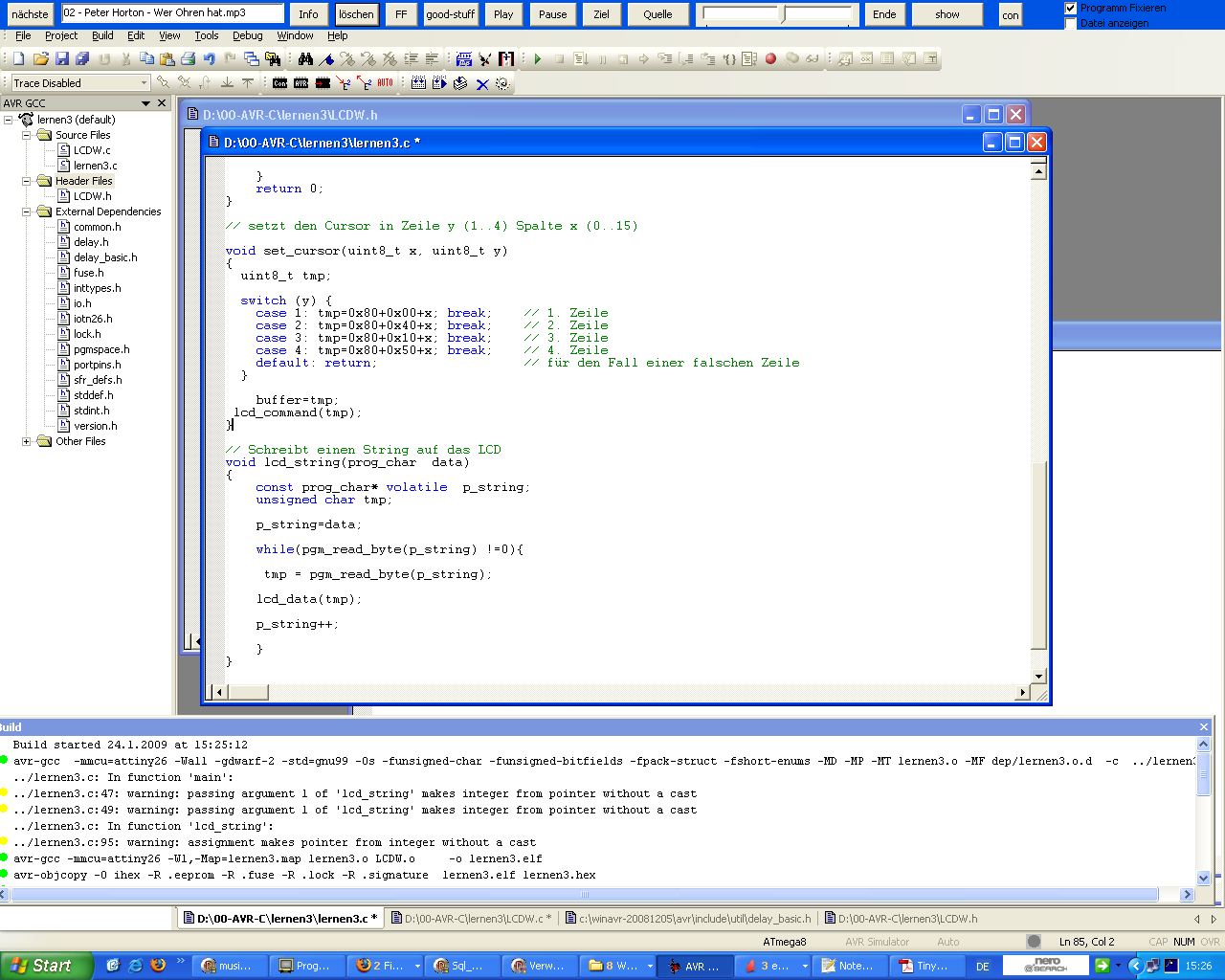 c warning assignment makes integer from pointer without a cast