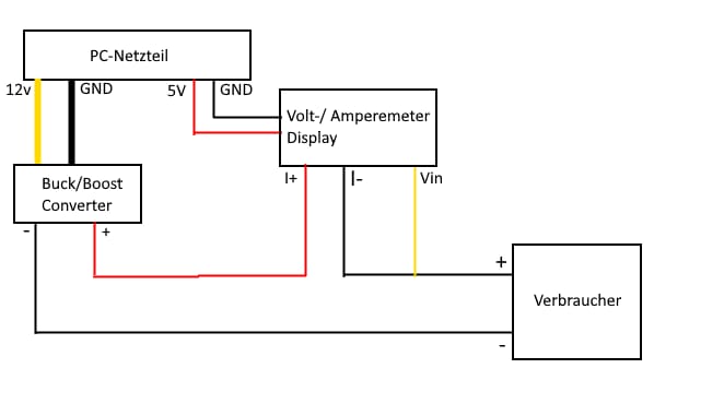 Spannungsteiler für 12V und 5V selber bauen - simpler Schaltplan