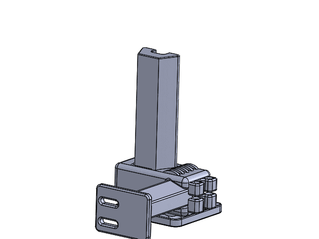 Halterung mit 2 verstellbaren Axen (CAD Design) 