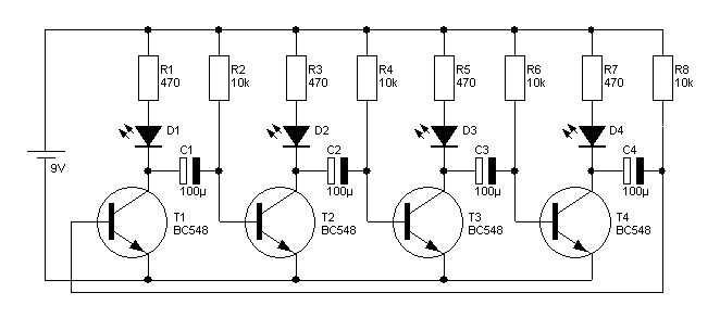 LED Lauf-/Blinklicht in DIY Spielzeug 