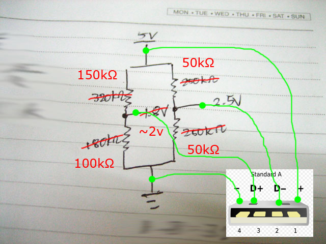 iPhone laden per USB und Steckernetzteil - Mikrocontroller.net 5 pin wire diagram 