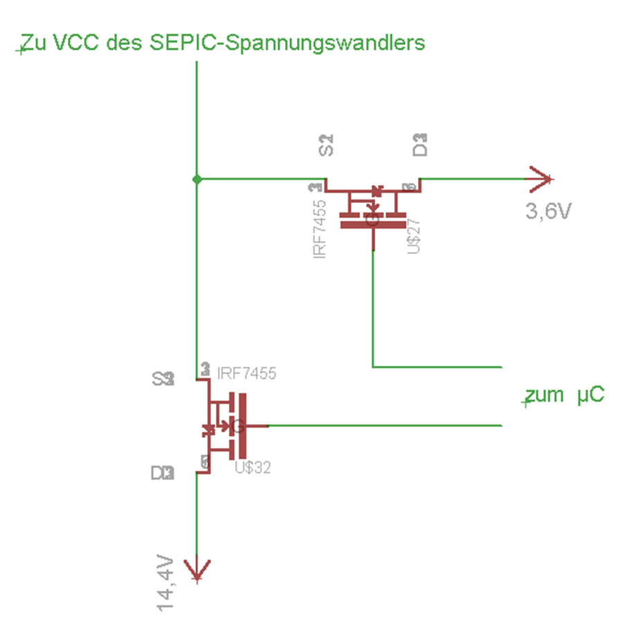 2 Spannungen mit Mosfets schalten 