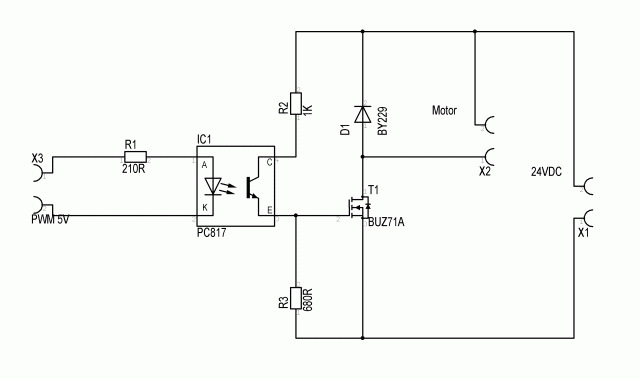 Optocoupler driving FET