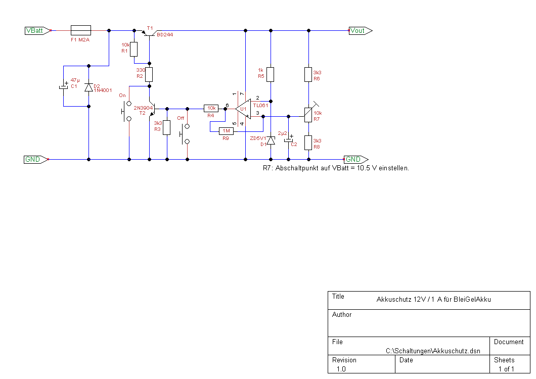 tiefentladeschutz 12VBleiAkku 